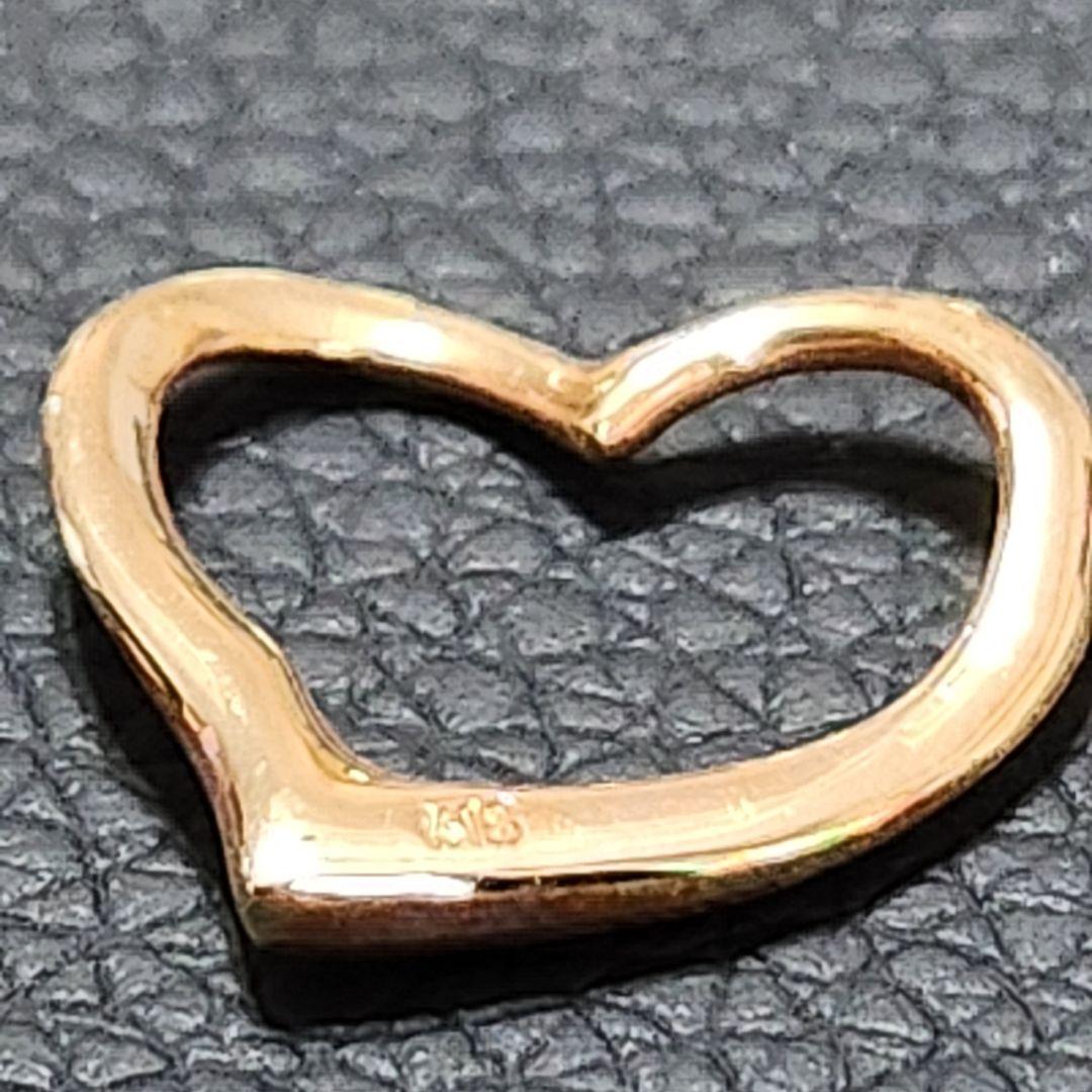 k18　オープンハート　ペンダントトップ