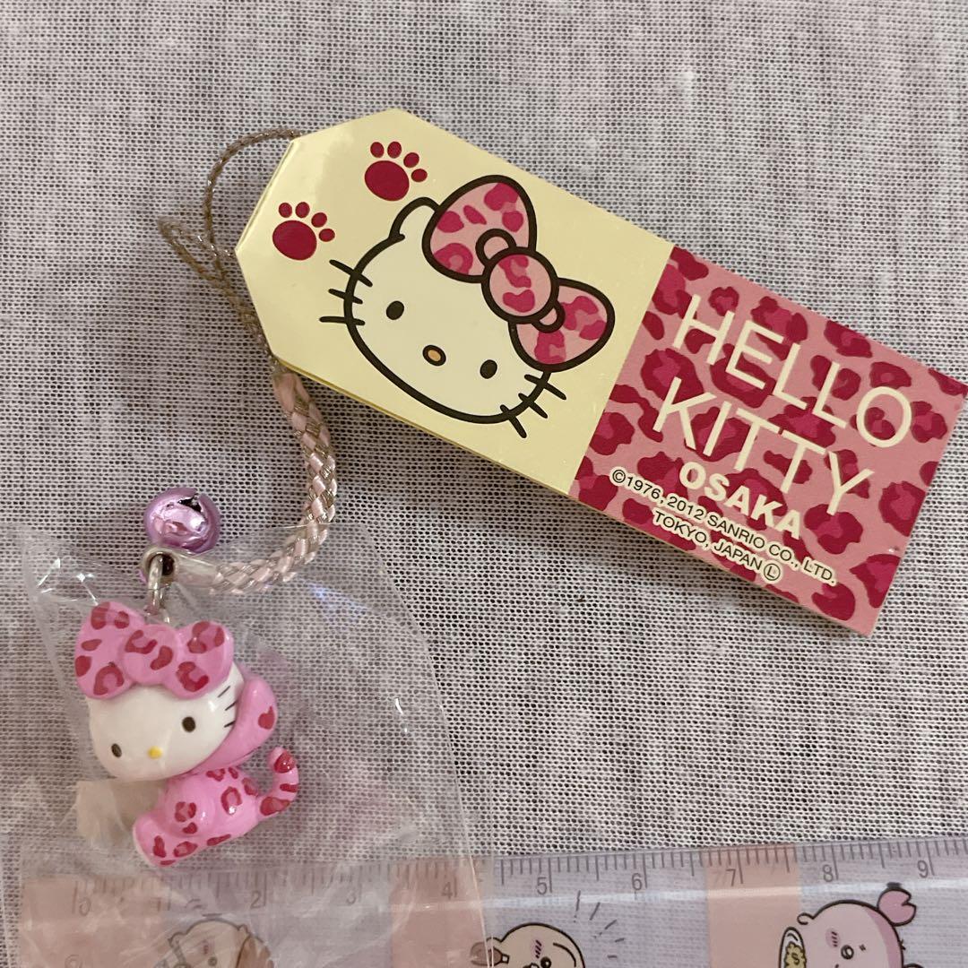 ご当地キティ♡激レア♡大阪限定ピンクヒョウ柄キティちゃん根付け