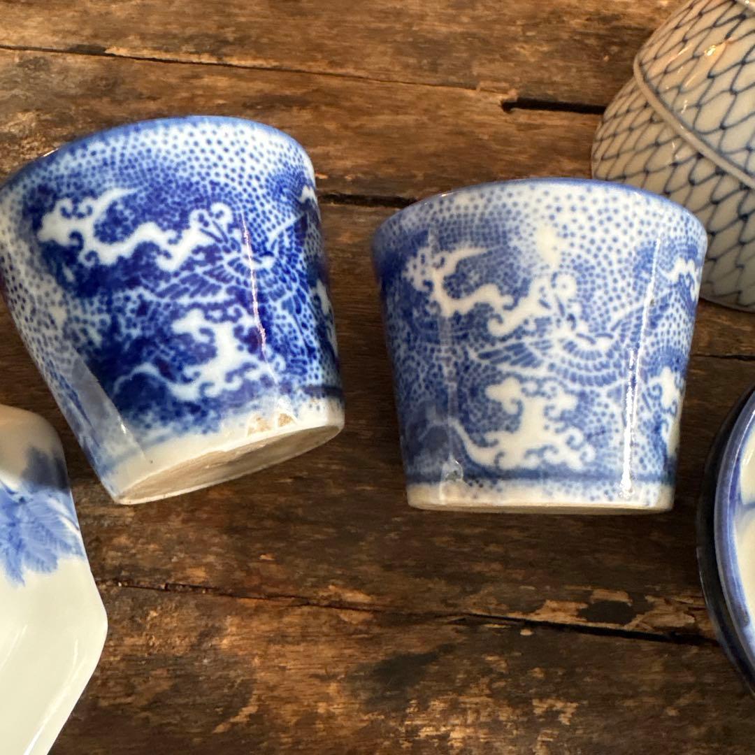 SALE⏬骨董セレクト❸染付　印判