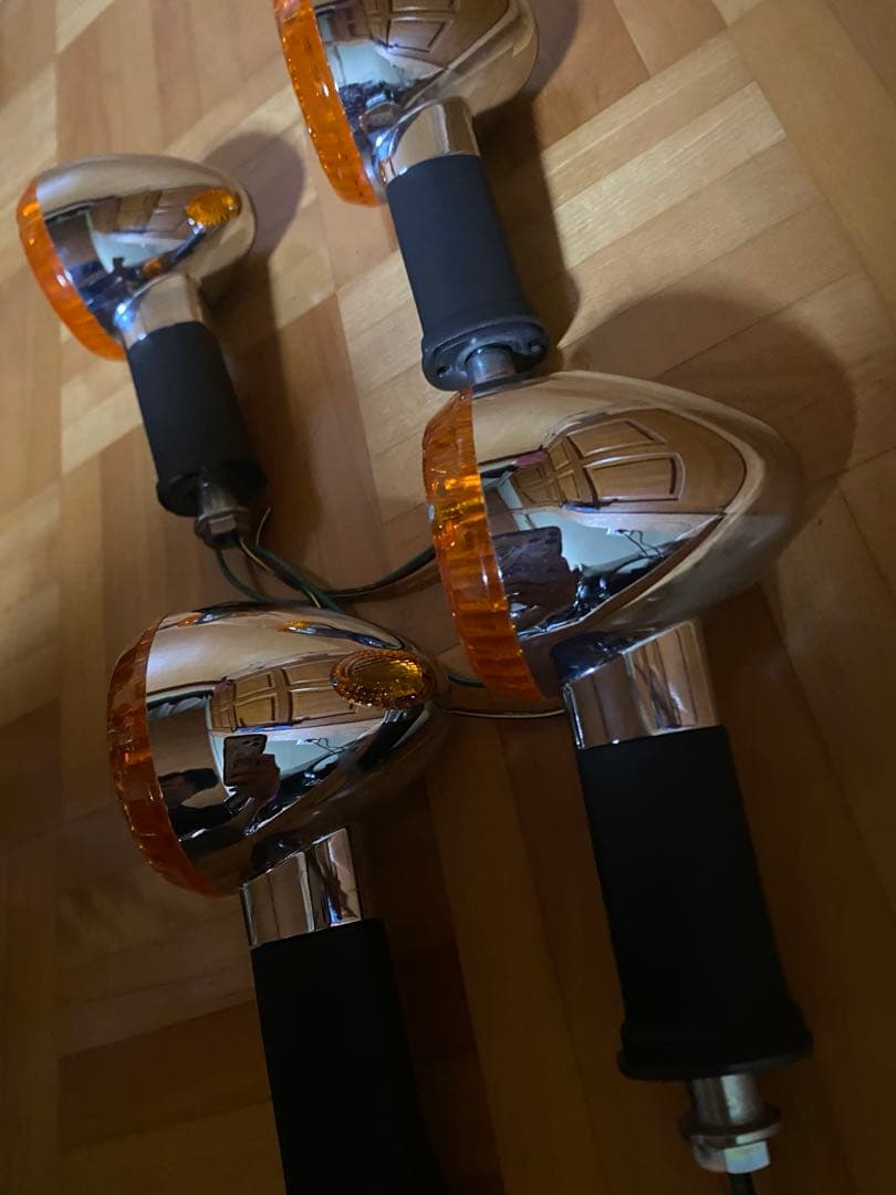 W800ストリート純正オレンジ 丸型ウィンカー 4個セット