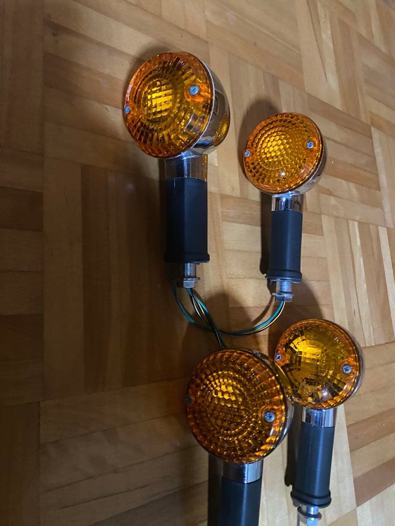 W800ストリート純正オレンジ 丸型ウィンカー 4個セット