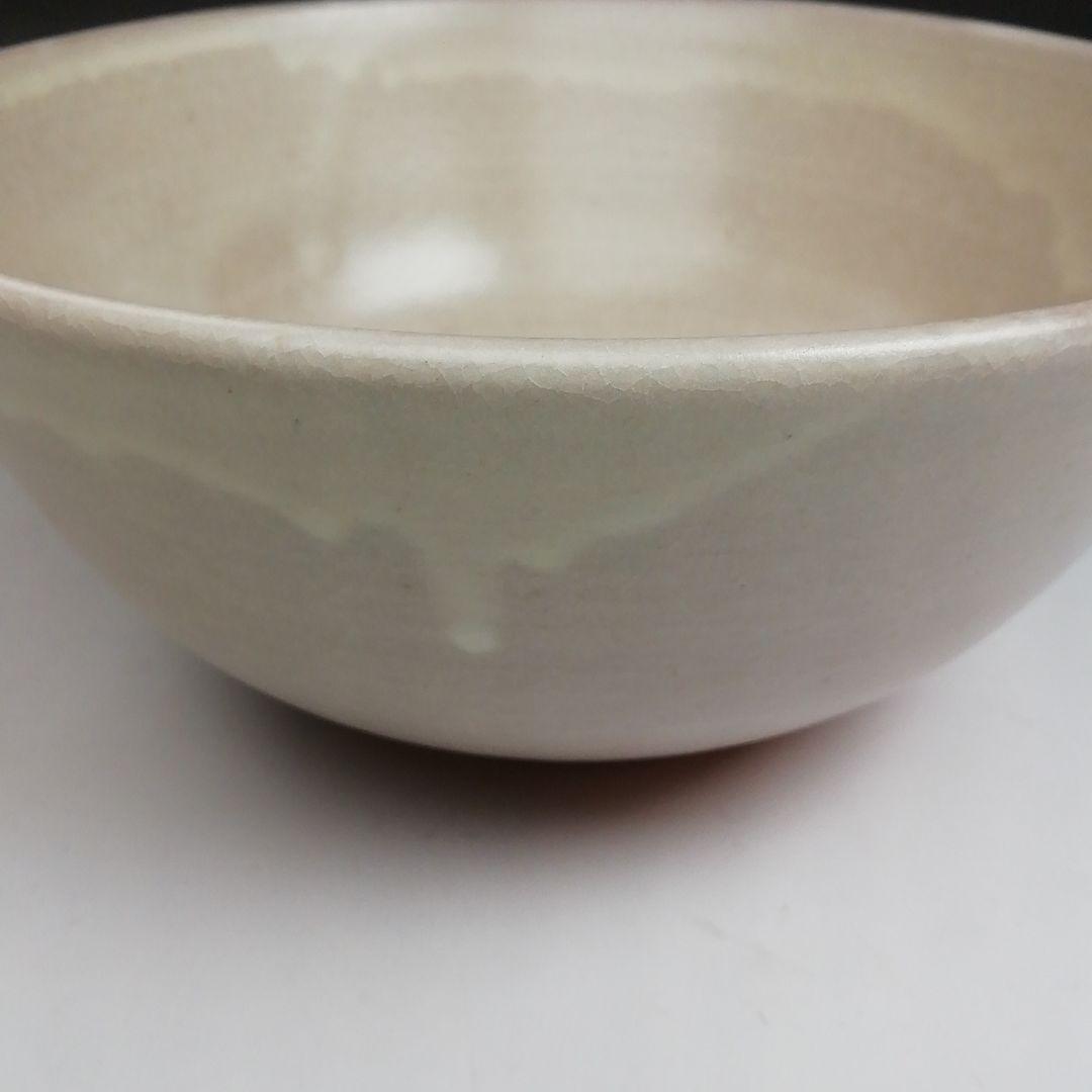 Ｓ８８０　茶碗　『粉引手　茶碗』『伊東慶 作』　共箱　抹茶碗　茶道具