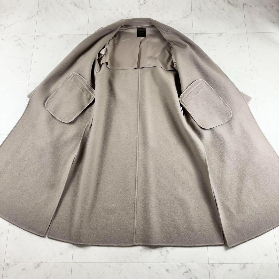 【美品】アニュアンス 23AW リバーロングチェスターコート ベルト付き S