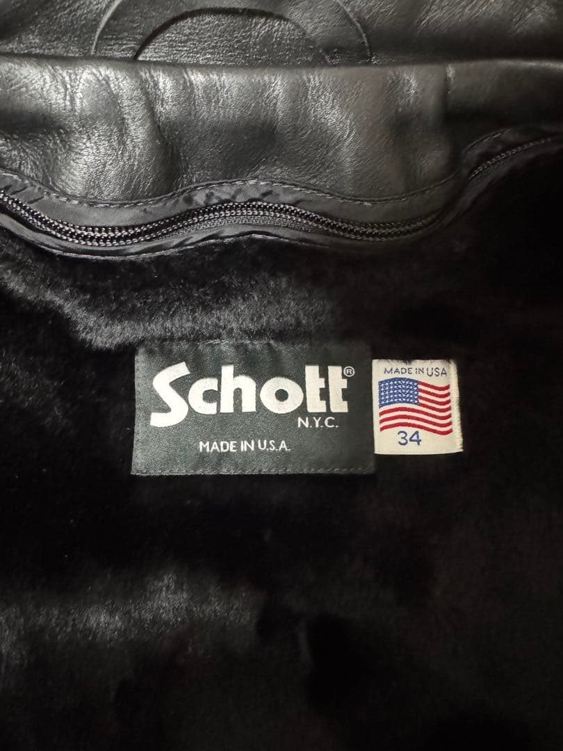 【最終値下げ】Schott 642 シングルライダース サイズ34 USA製