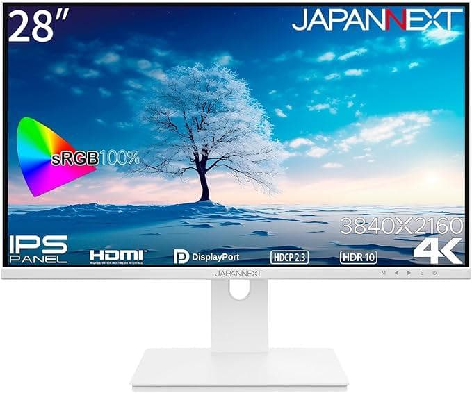JAPANNEXT 28インチ 4K JN-IPS28UHDR-W