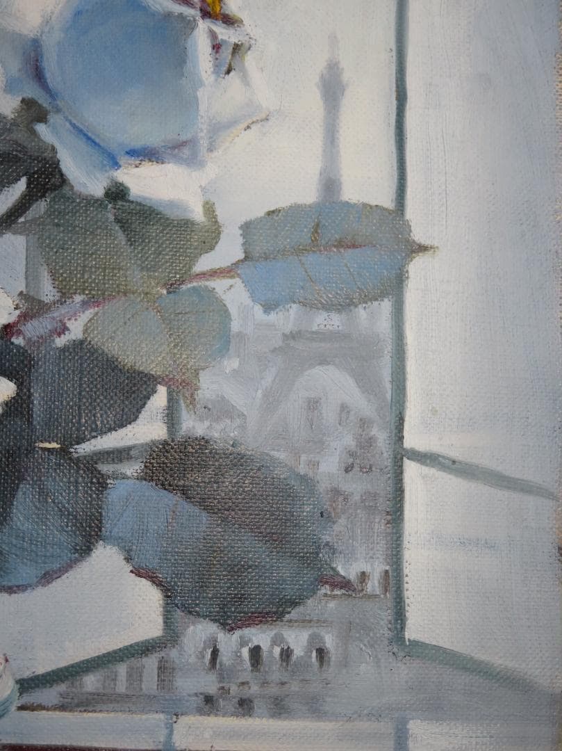 稲垣久治 『夜明け』 油彩 F8号　 ル・サロン永久会員　光陽会委員 　一枚の絵