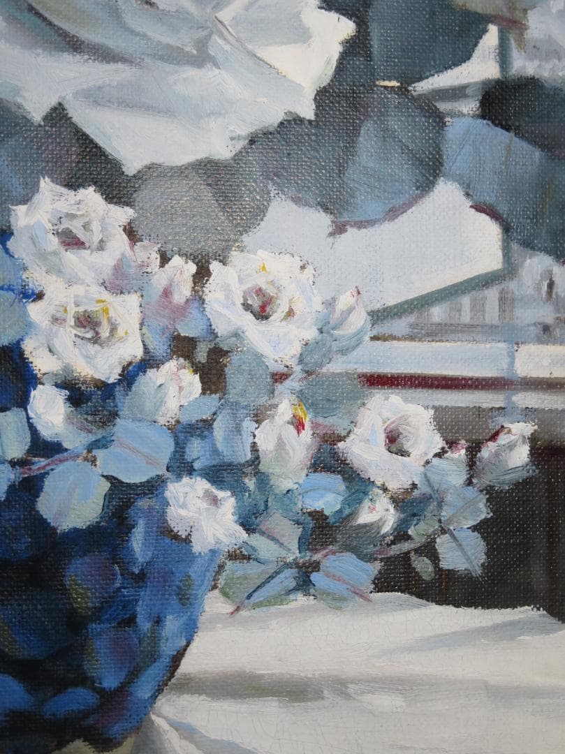 稲垣久治 『夜明け』 油彩 F8号　 ル・サロン永久会員　光陽会委員 　一枚の絵