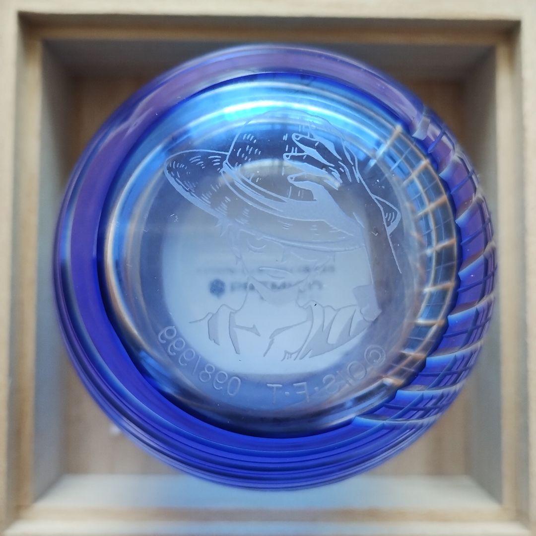 ワンピース　アニメ20周年記念　江戸切子グラス　限定999点　ルフィモデル　新品