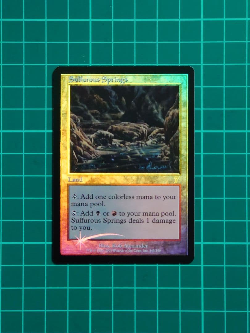 【Foil】硫黄泉/Sulfurous Springs [7ED] 土地R（英）