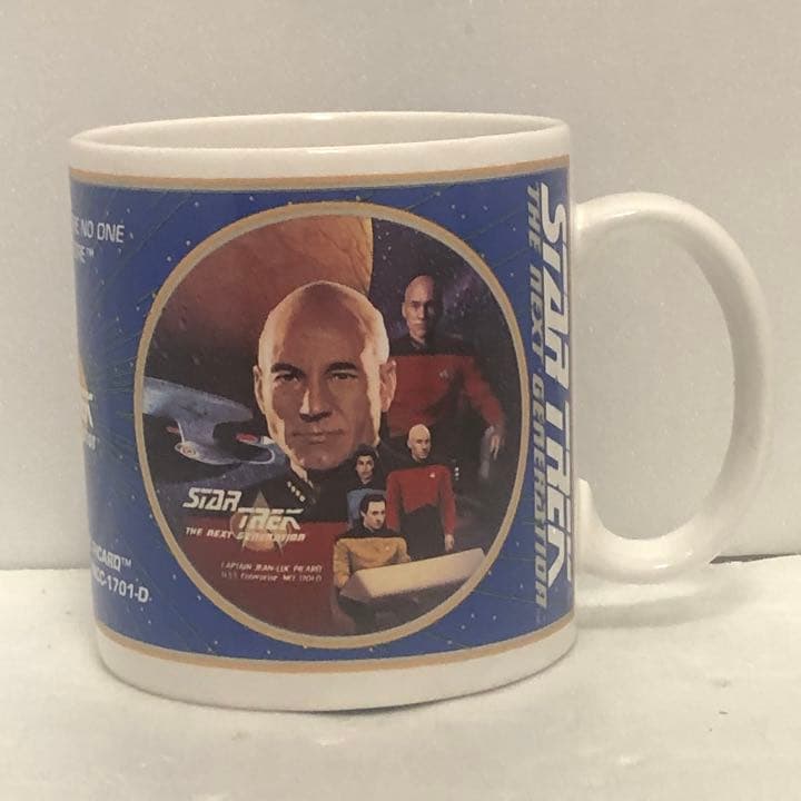 スタートレック　ＴＮＧ　ピカード、データ、ジャッジア　絵皿とマグカップ　セット