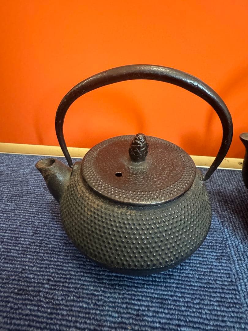 1905 南部鉄器　鉄瓶　3客