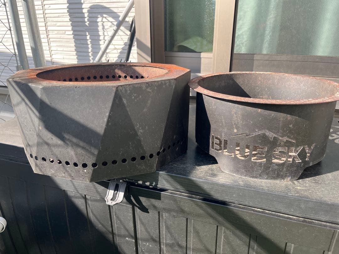 BLUE SKY 焚き火台 スチール製 ブラック　スノーピーク　二次燃焼