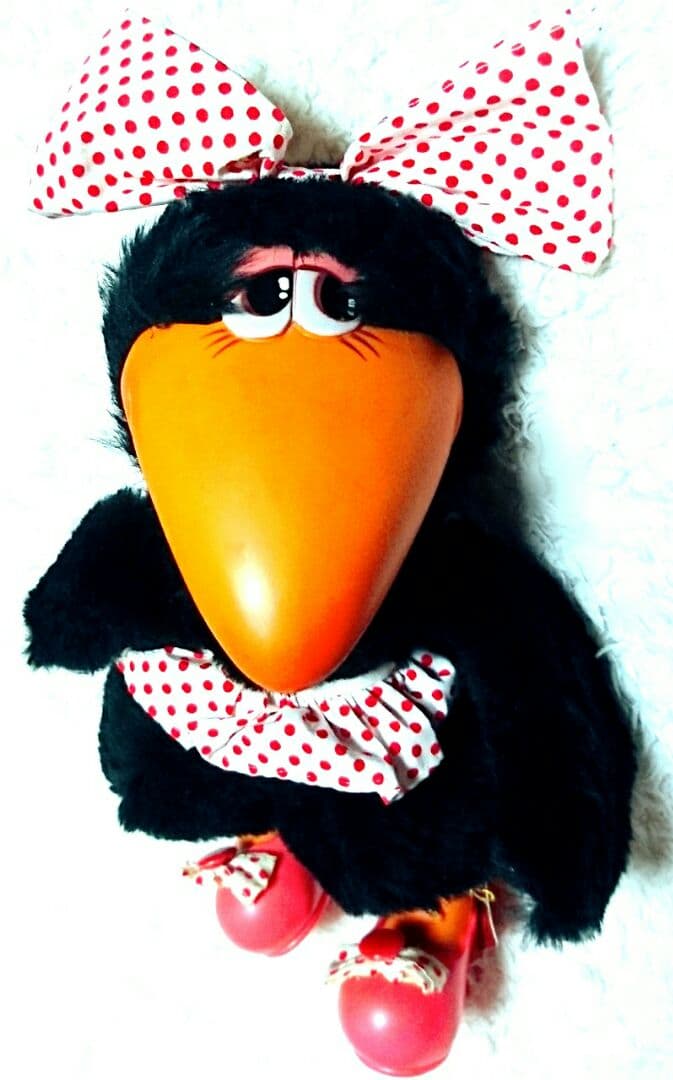 新品 レア セキグチ クロッポ カラス 烏 クタクタ 人形 ぬいぐるみ ラブラブ