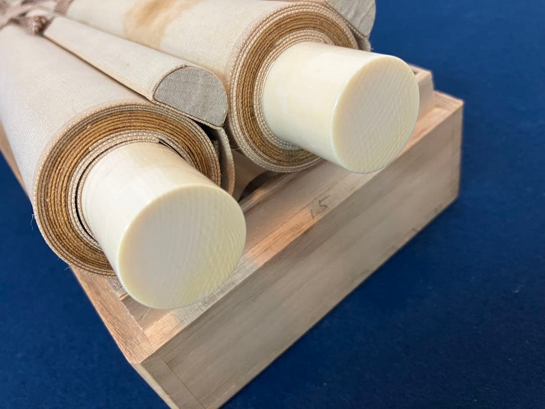 上村松篁【丹頂】木版画　絹本　双幅　美術書院　限定350部　掛軸