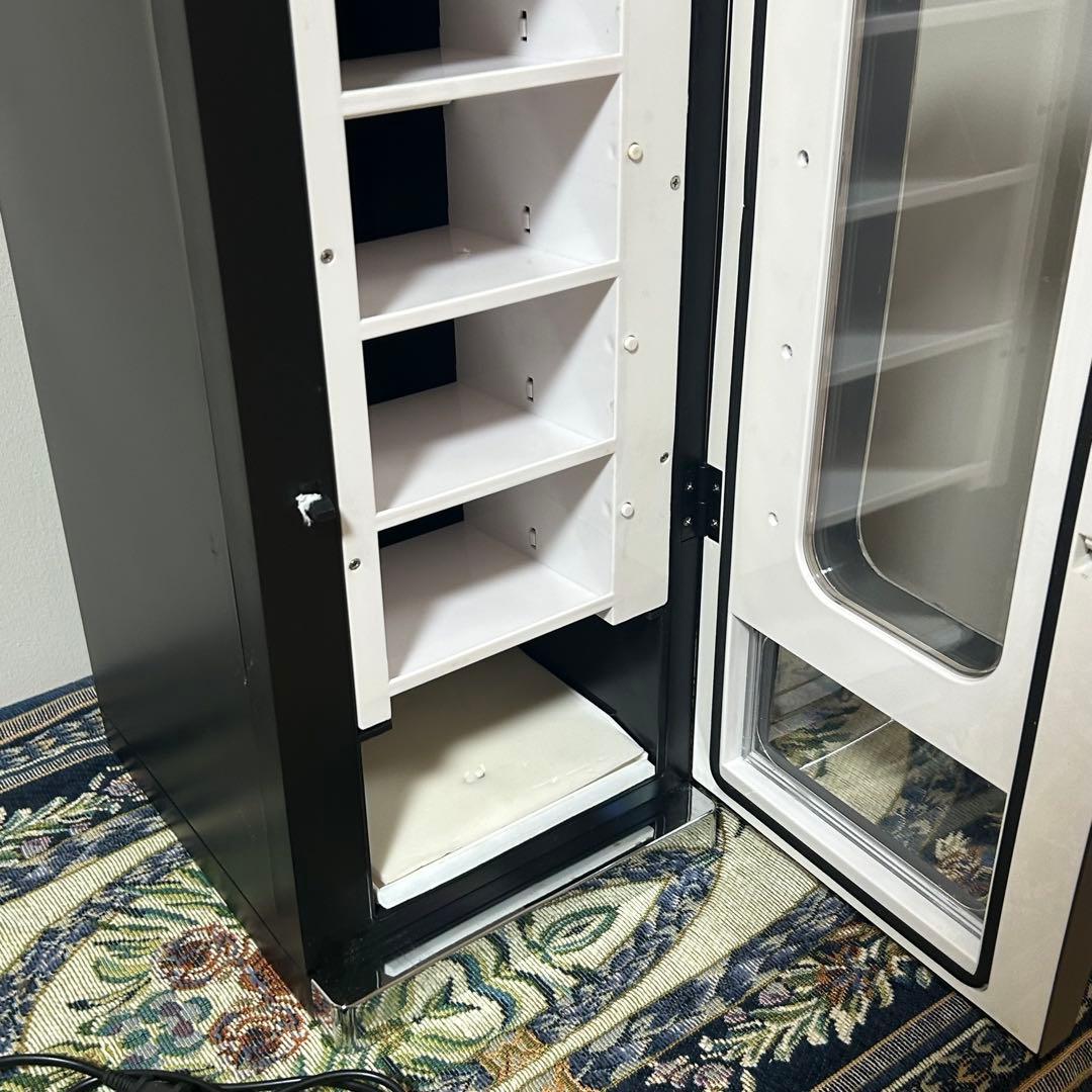 【美品/送料込】机上自動販売機　レトロスタイル 黒　冷蔵庫　デスク