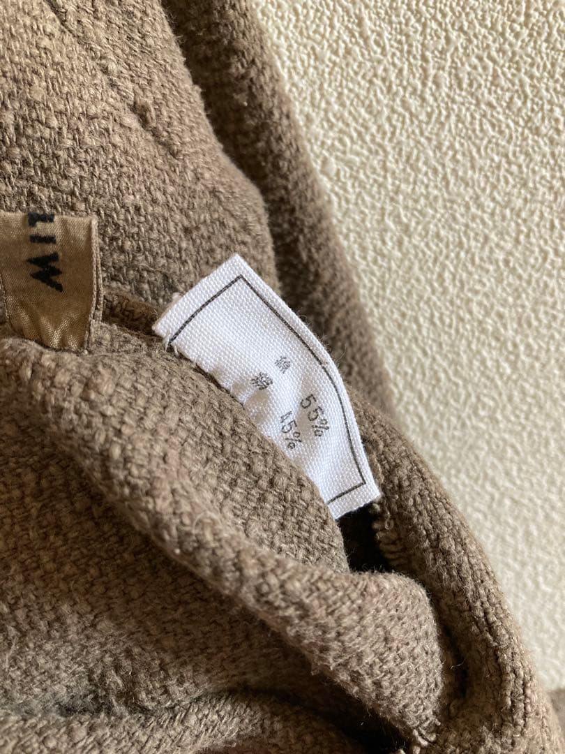 mittan ミタン　ガラ紡ジャケット　胡桃(濃)鉄媒染　サイズ3