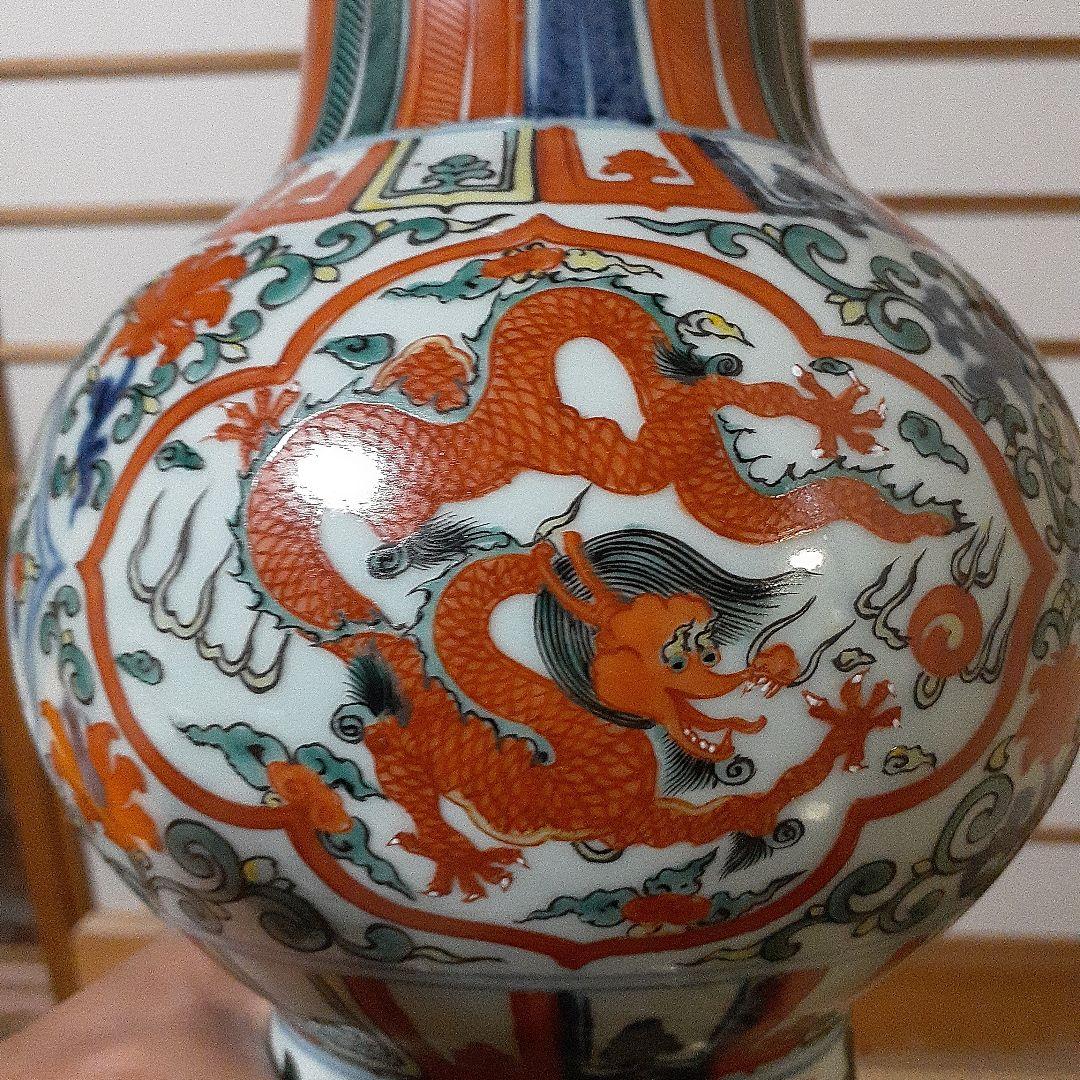 中国大明万暦年製尊形大花瓶