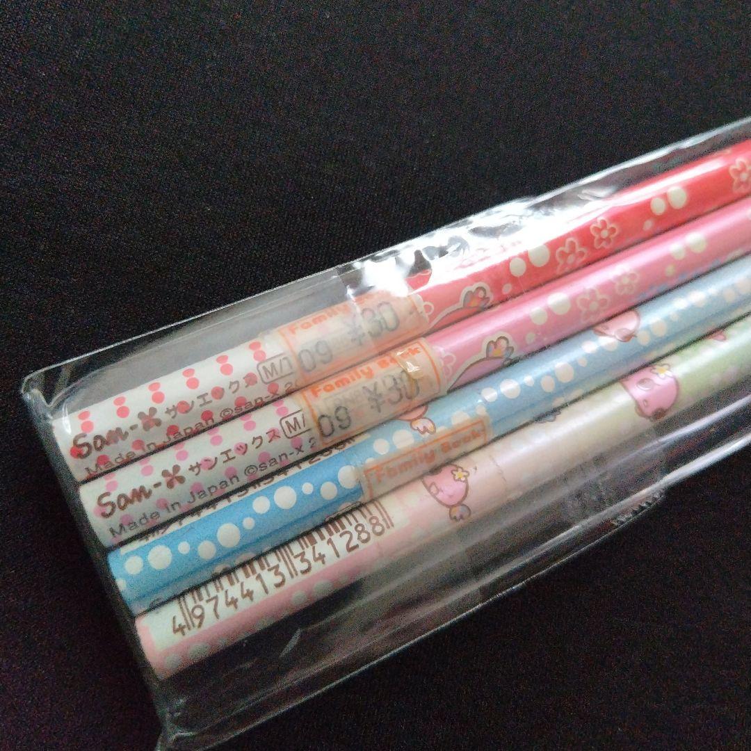 [新品]　激レア　サンエックス　でめきんのめめたん　鉛筆　えんぴつ　HB　4本