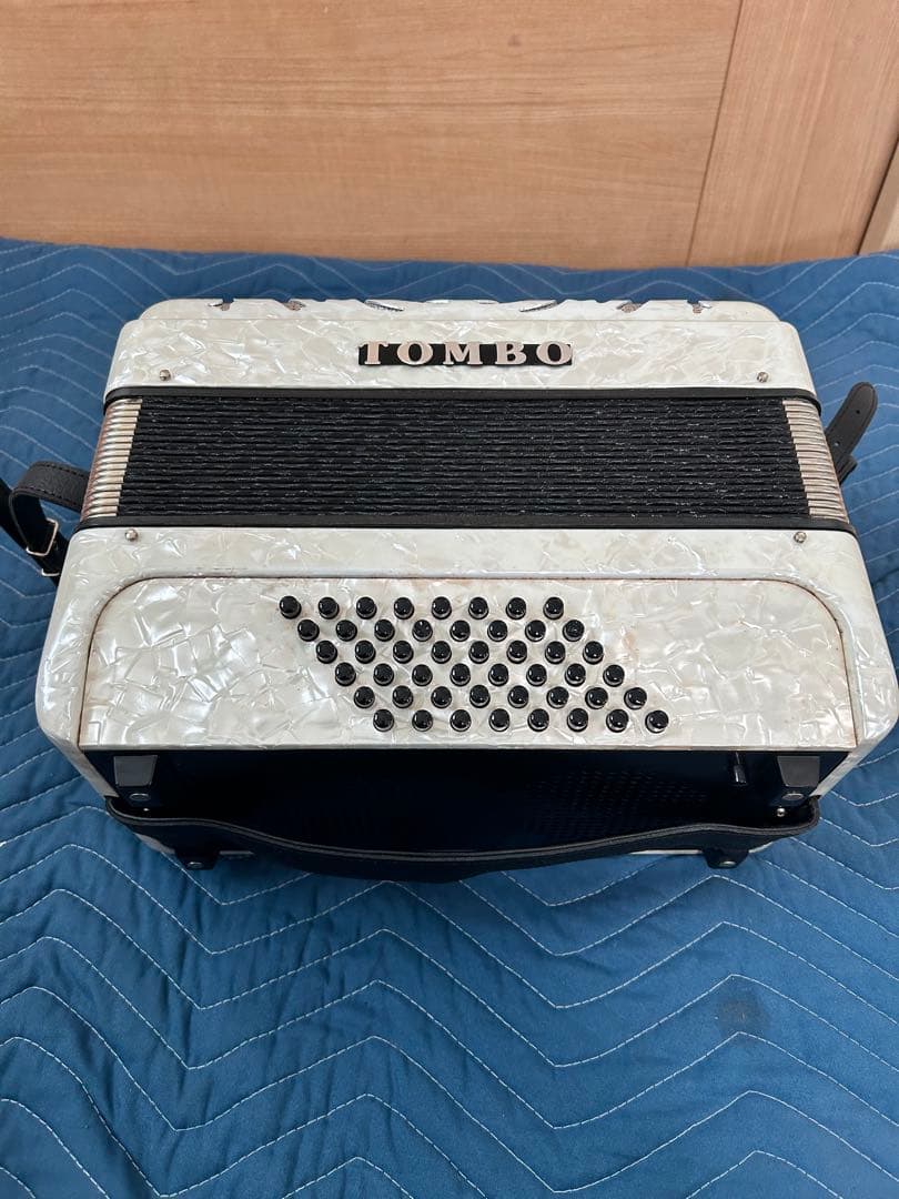 TOMBO アコーディオン J261 ホワイト 希少