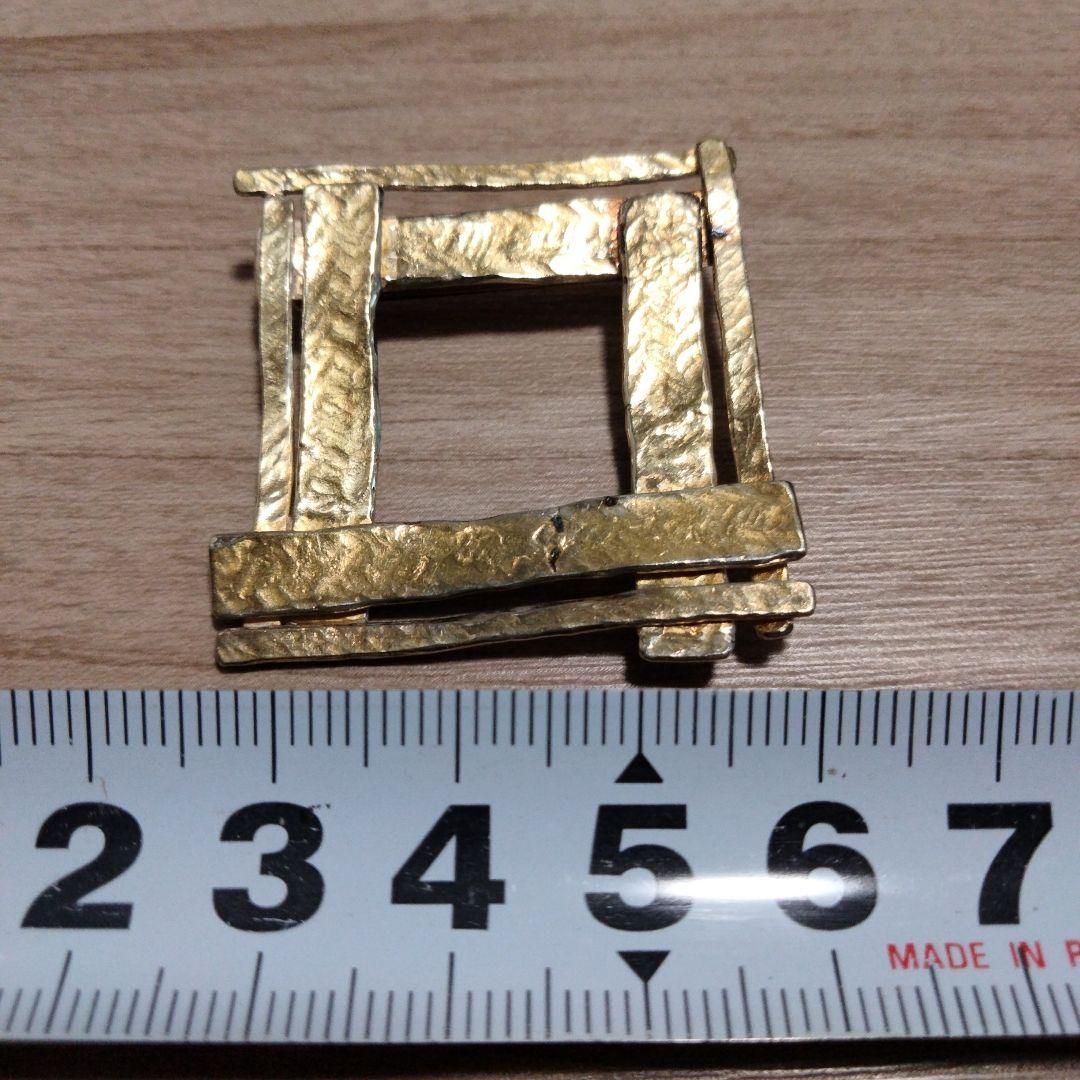 SILVER/K24 デザイン ブローチ