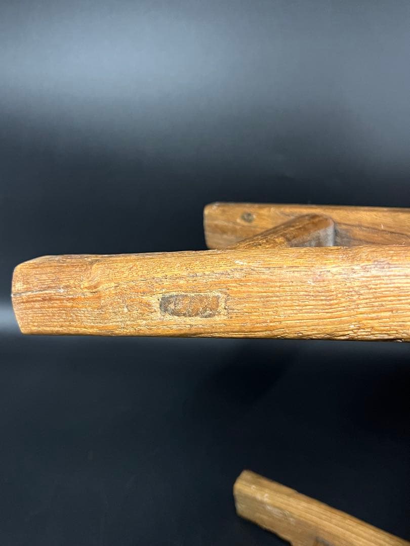 李朝 木製 小椅子 低椅子 踏み台 古民藝 古道具 朝鮮古美術 民藝 花台展示台