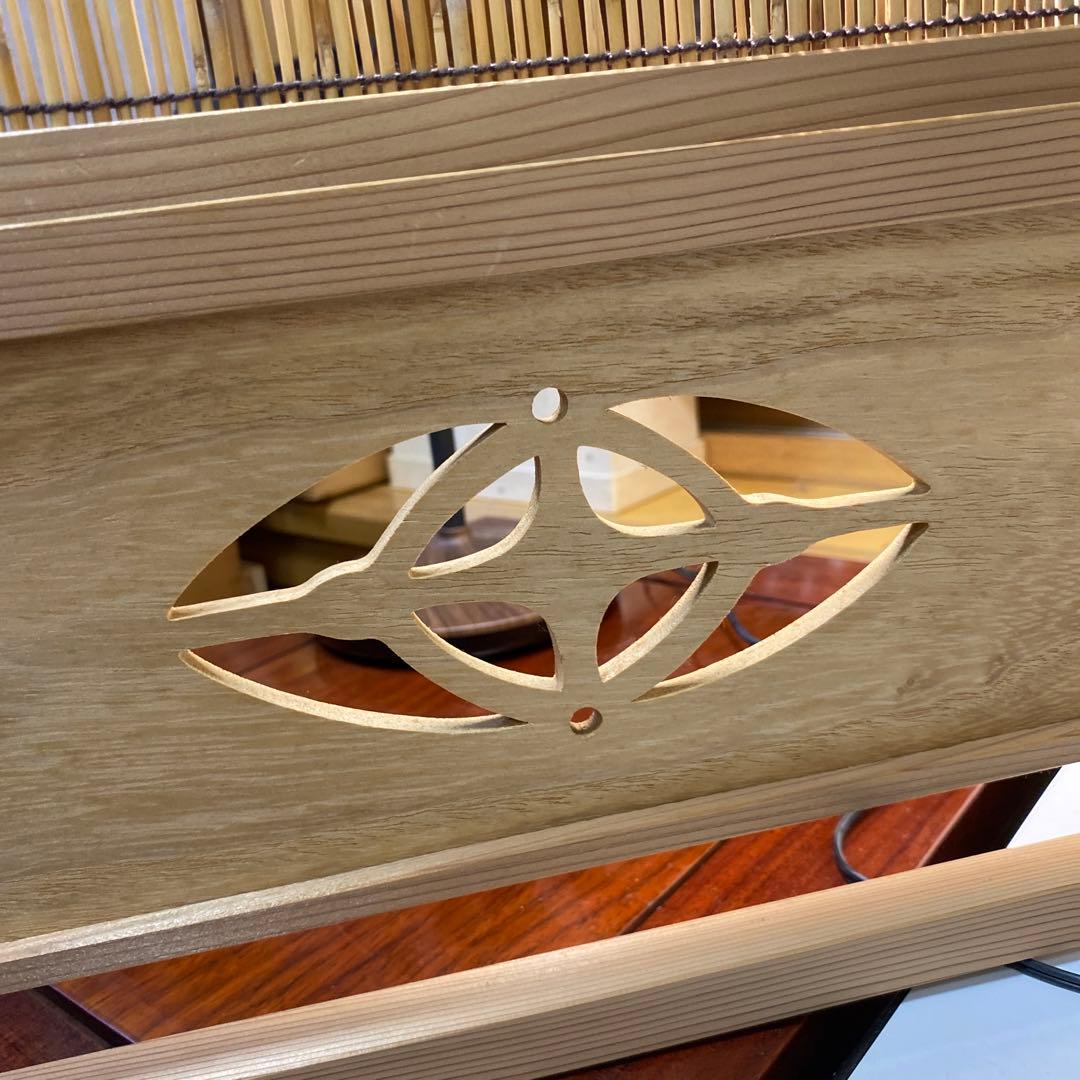 【茶道具】七宝透かし風炉先　葦簾　襖セット