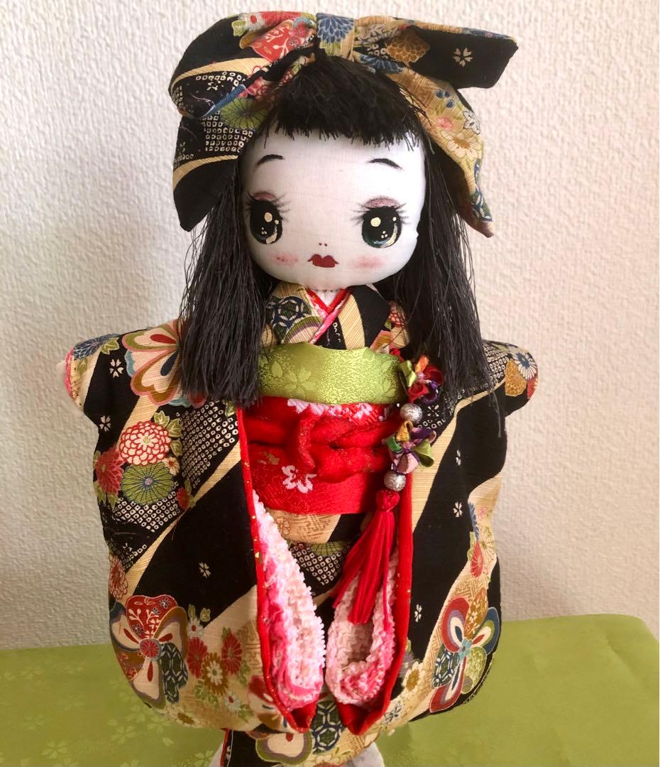 ＊カッパのおーこ様ご確認用＊市松風文化人形＆ミニリボンちゃん♪布人形•お着物＊