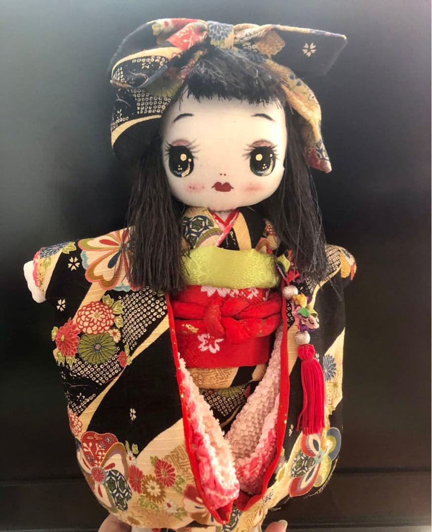 ＊カッパのおーこ様ご確認用＊市松風文化人形＆ミニリボンちゃん♪布人形•お着物＊