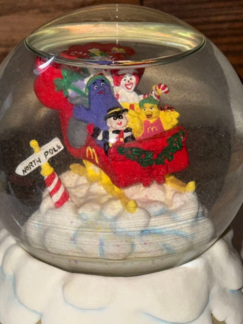 アメトイ ヴィンテージ スノーグローブ スノードーム マクドナルド ディスプレイ
