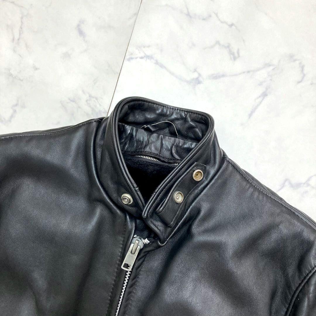 Schott ライダースジャケット レザー 641SP ボアライナー付き 38