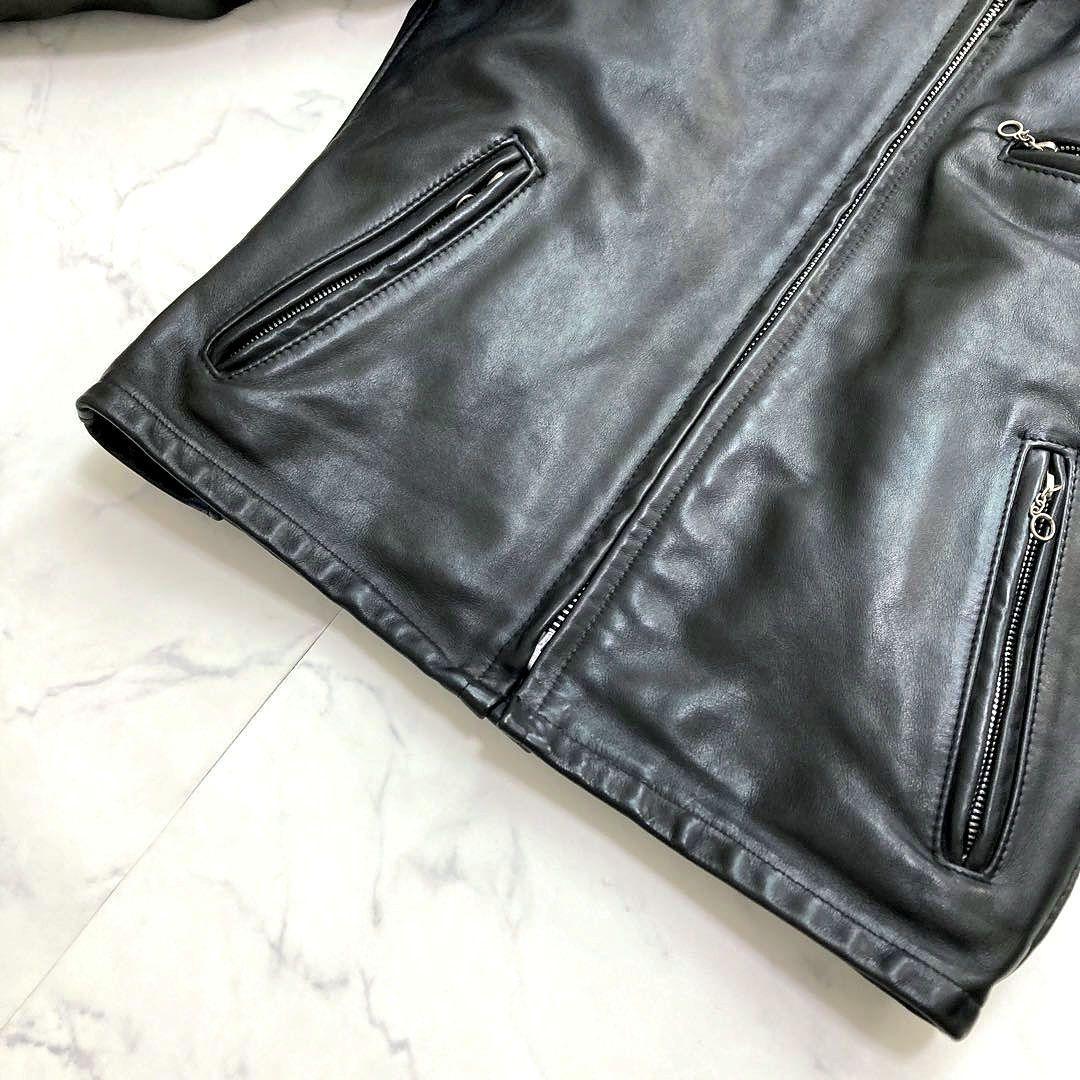Schott ライダースジャケット レザー 641SP ボアライナー付き 38