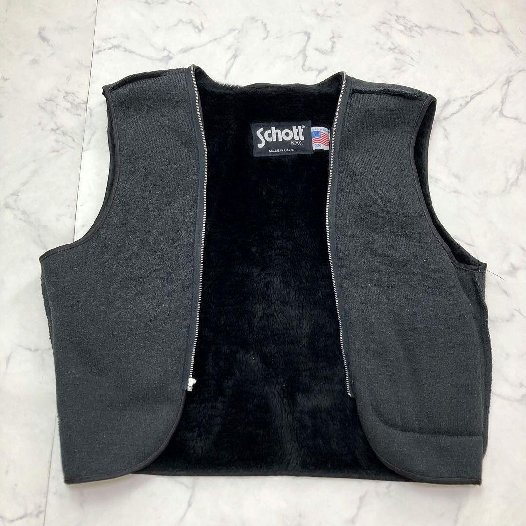 Schott ライダースジャケット レザー 641SP ボアライナー付き 38