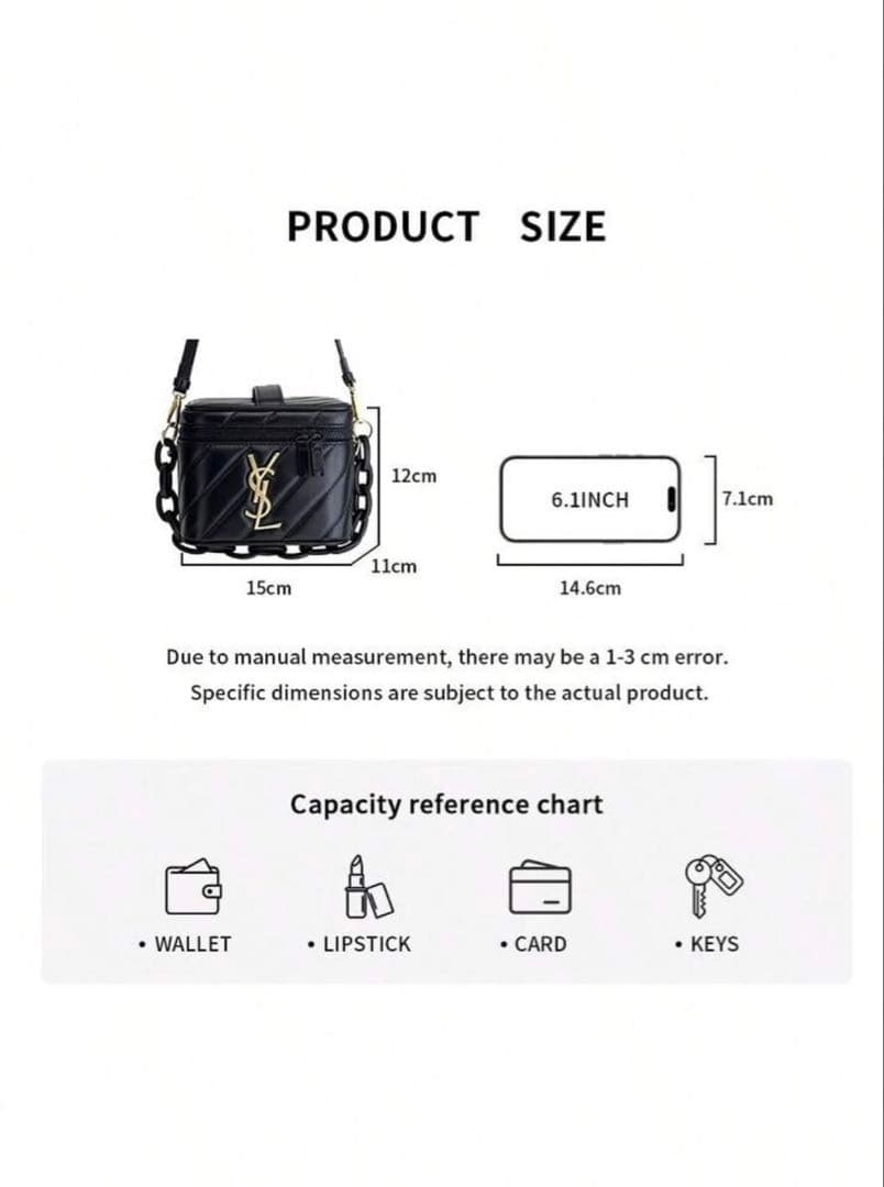 即日発送 最安値 イヴサンローランボーテ バニティショルダーバッグ YSL