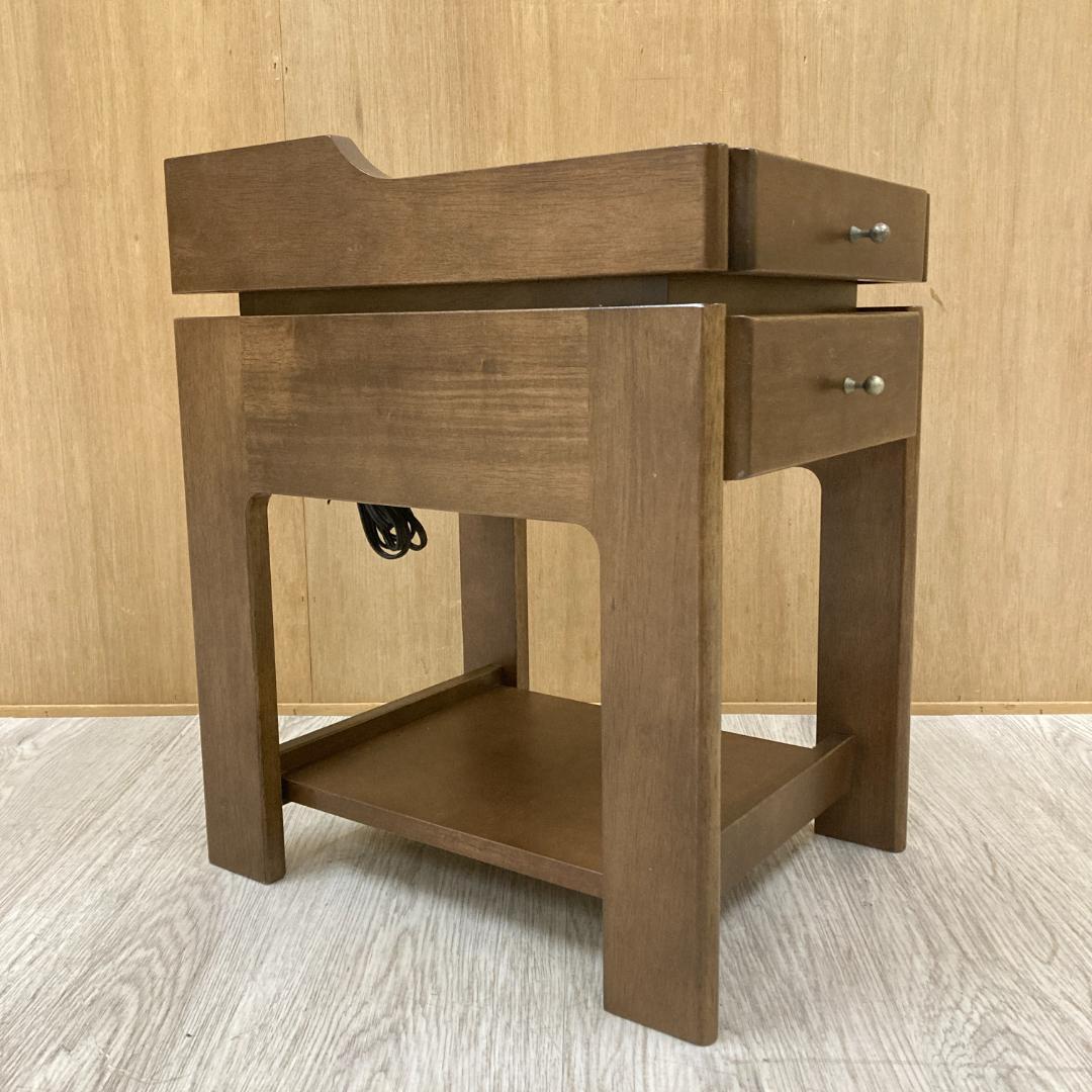 【カリモク】サイドテーブル　ナイトテーブル　電話台