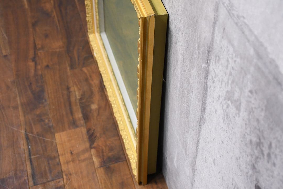 ECE143 ゴールドレリーフ 空額 油彩額 F10号 アクリル 油彩用 額縁