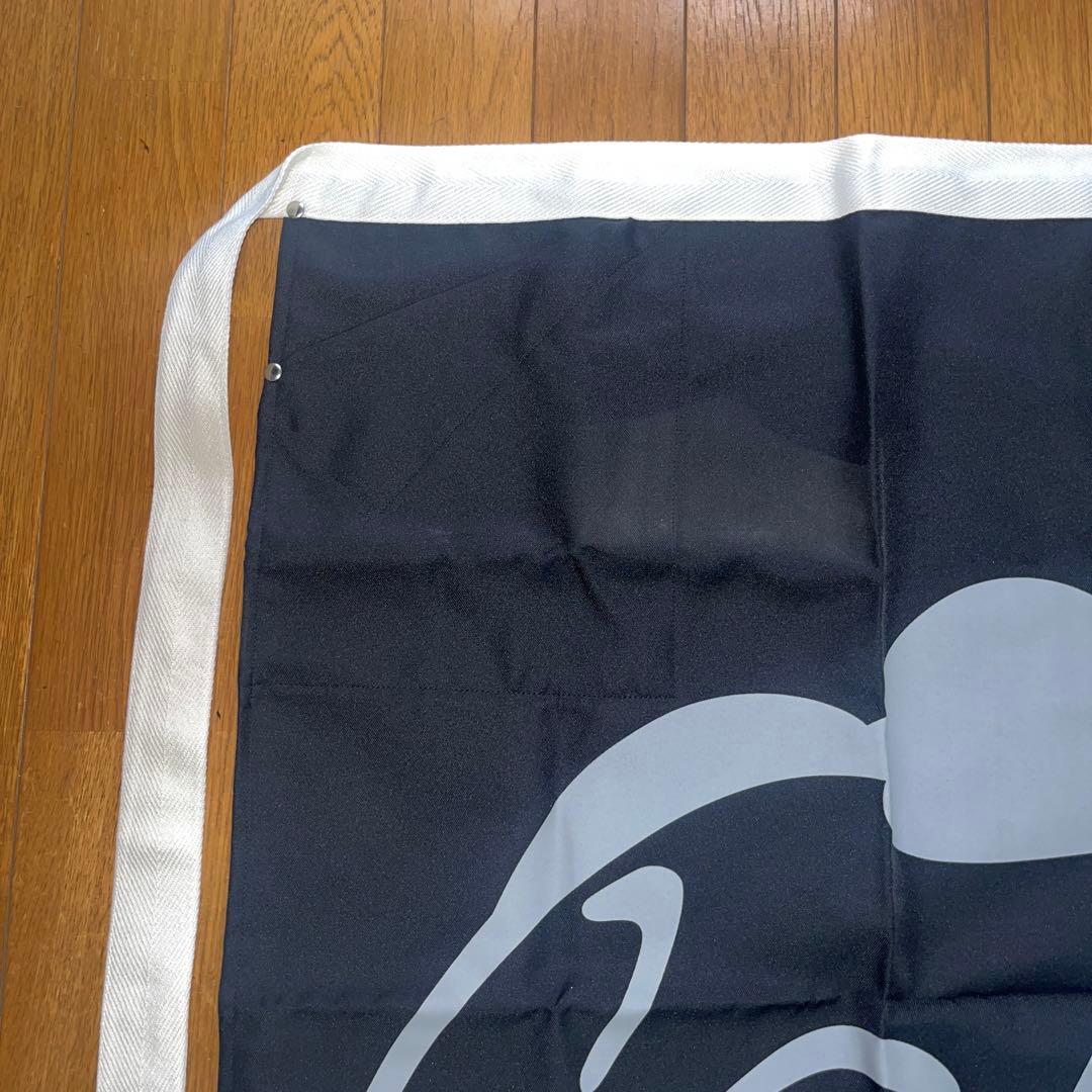 前掛け★佐川急便★デカ顔飛脚くん★プリント★黒地にグレーのプリント★