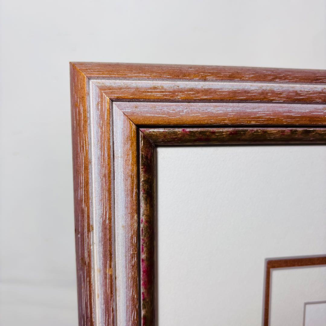 ★アンティーク水彩画　押田洋子　『セーヌ川沿いのニューとポイント』サイン入り