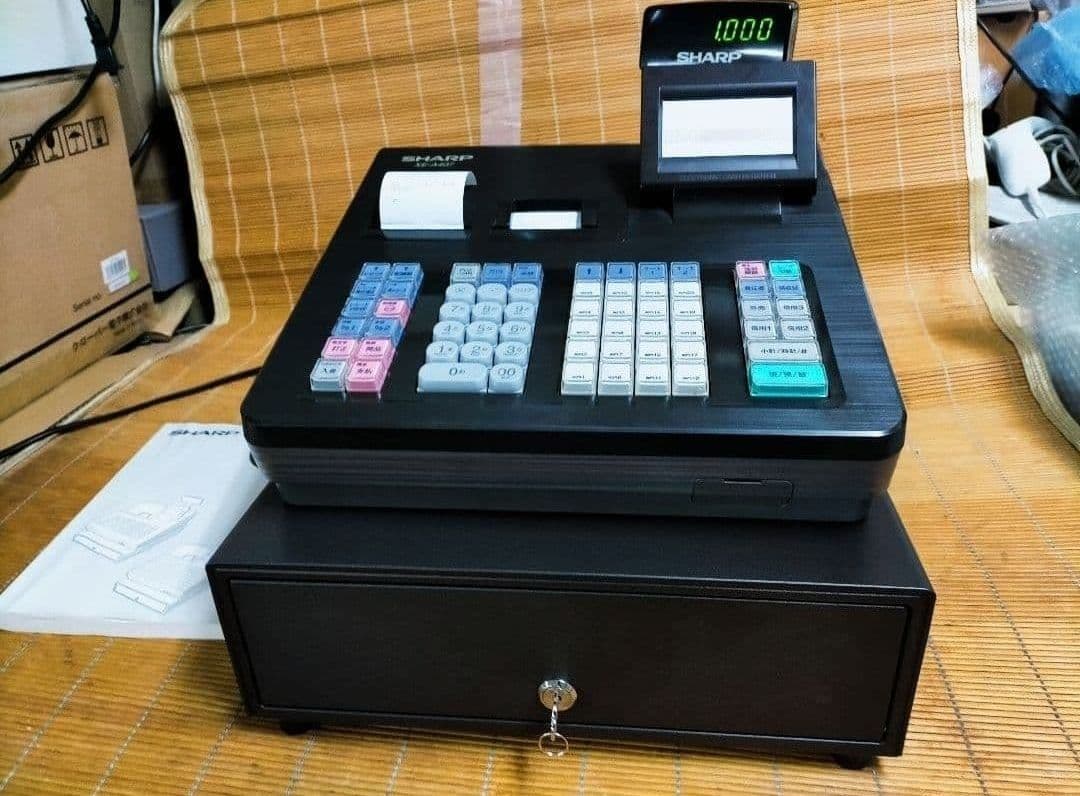 シャープレジスター　XE-A407　PC連携売上管理　上位機種　444777