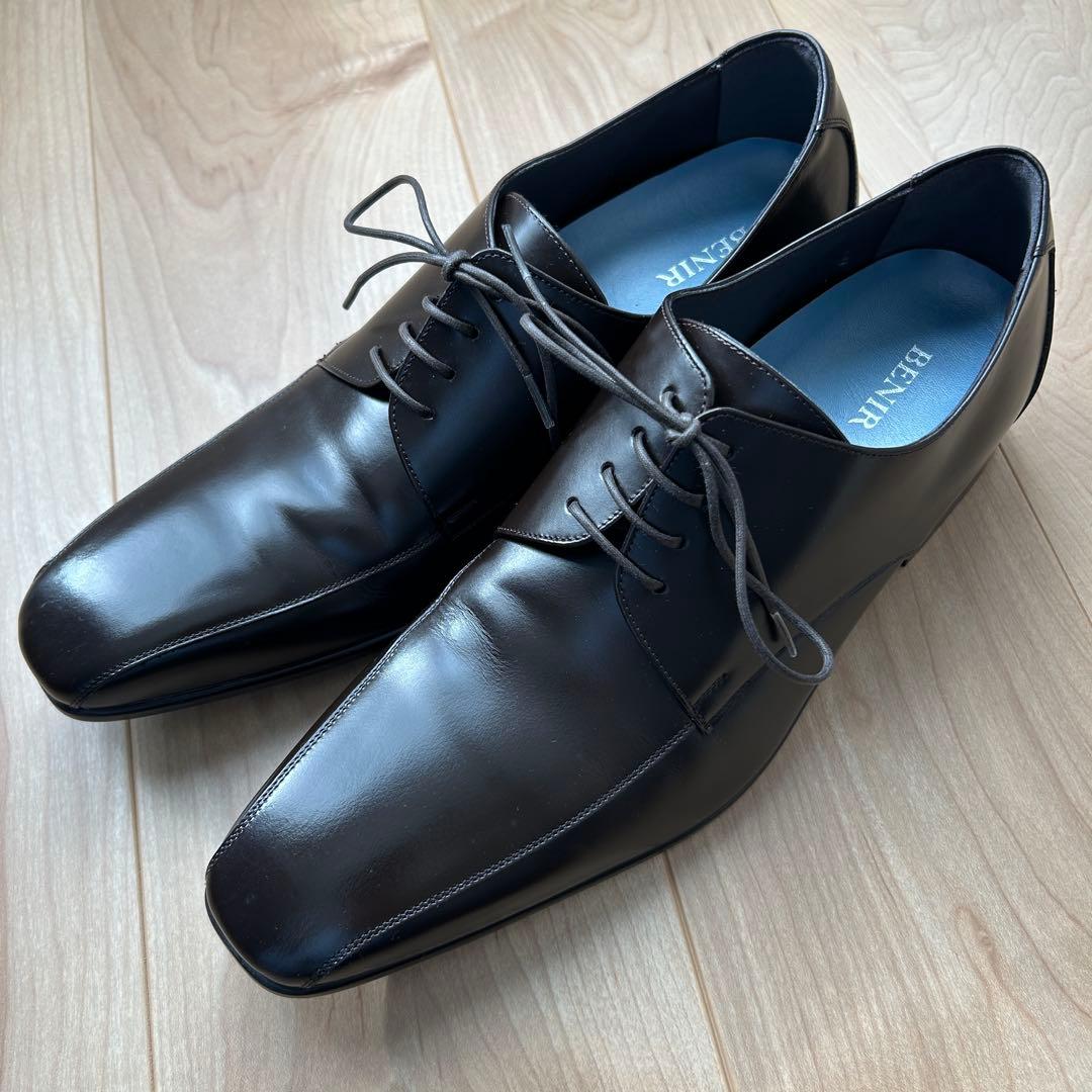 BENIR ダークブラウン ドレスシューズ