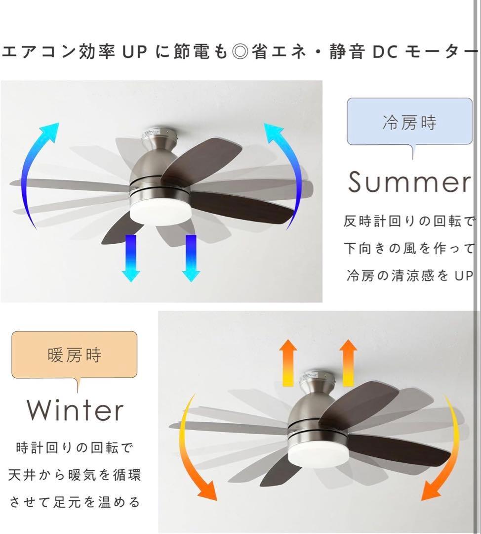 VENTOTA シーリングファン 直径110cm リモコン付き
