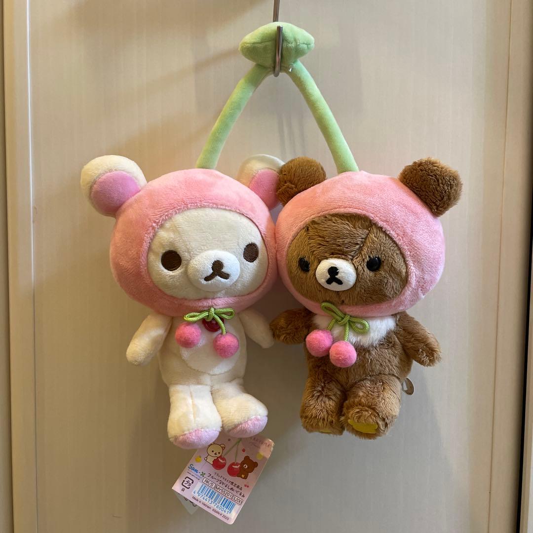 公*o様 フルーツなかよしぬいぐるみ　コリラックマ チャイロイコグマ