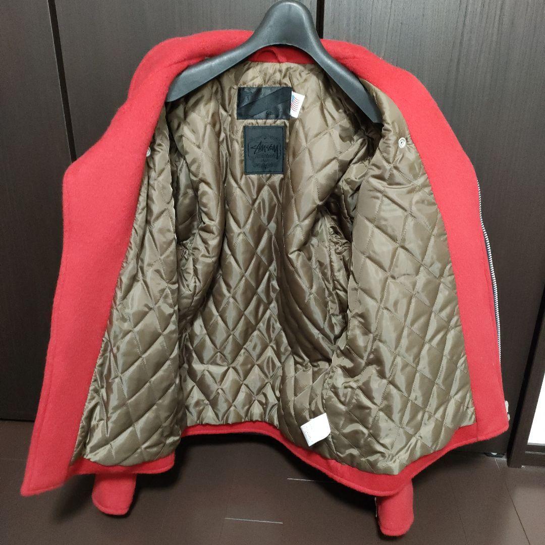 SCHOTT×STUSSY　コート　レッド