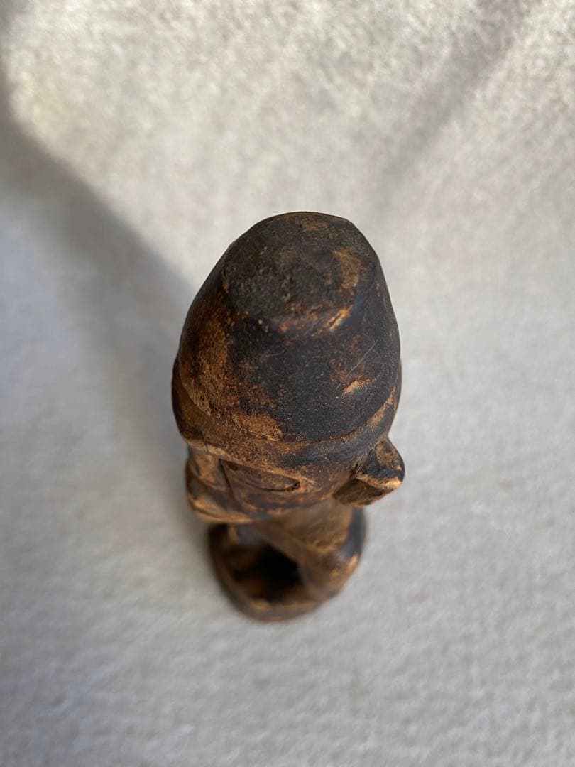 【インドネシア・スマトラ】木彫り／プリミティブアート　男女の置物