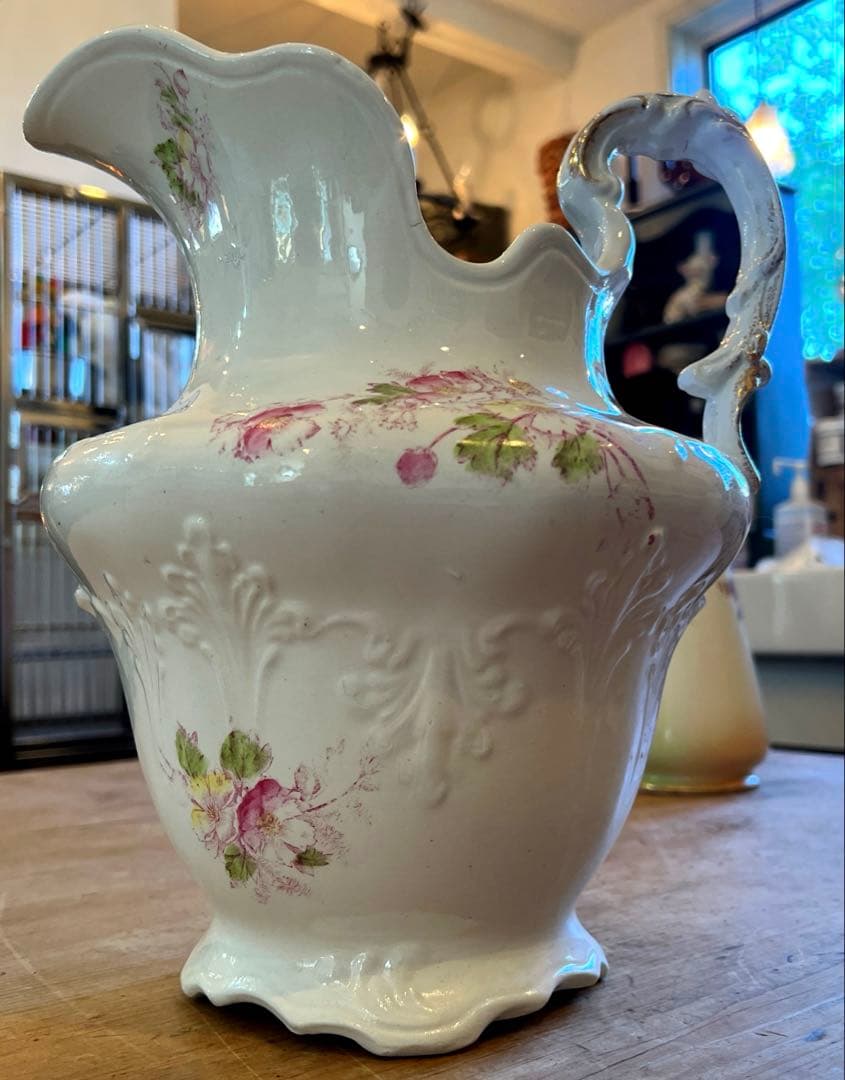 英国アンティークヴィクトリア朝トランスファーウェアウオーター