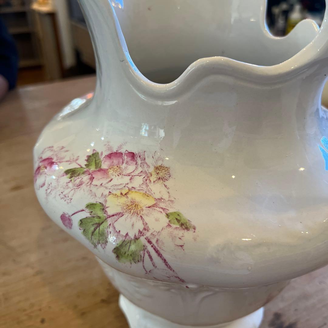 英国アンティークヴィクトリア朝トランスファーウェアウオーター