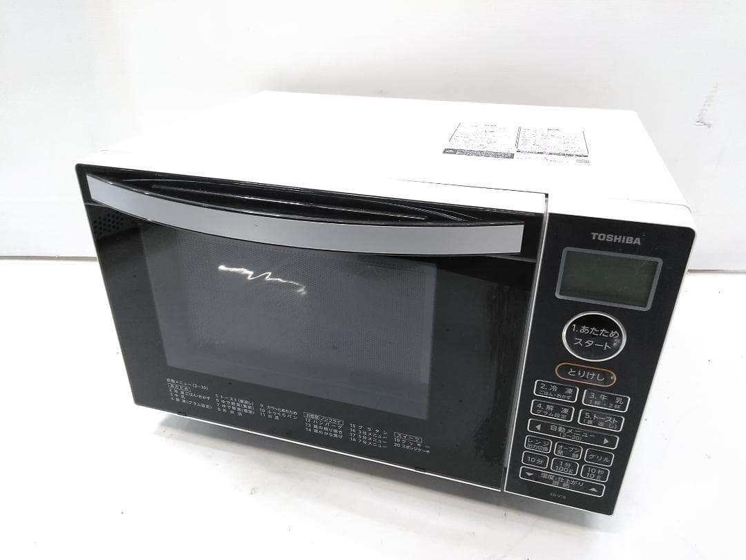 TOSHIBA 東芝 フラット オーブンレンジ ER-V18 2022年製 △