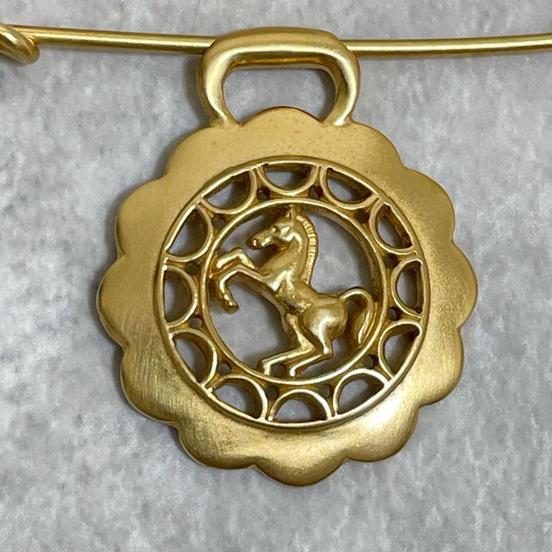 美品　エルメス　ホース　シュバル　ピンブローチ　ネックレストップ