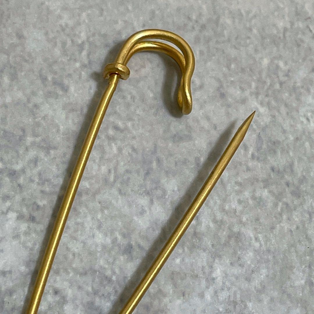 美品　エルメス　ホース　シュバル　ピンブローチ　ネックレストップ