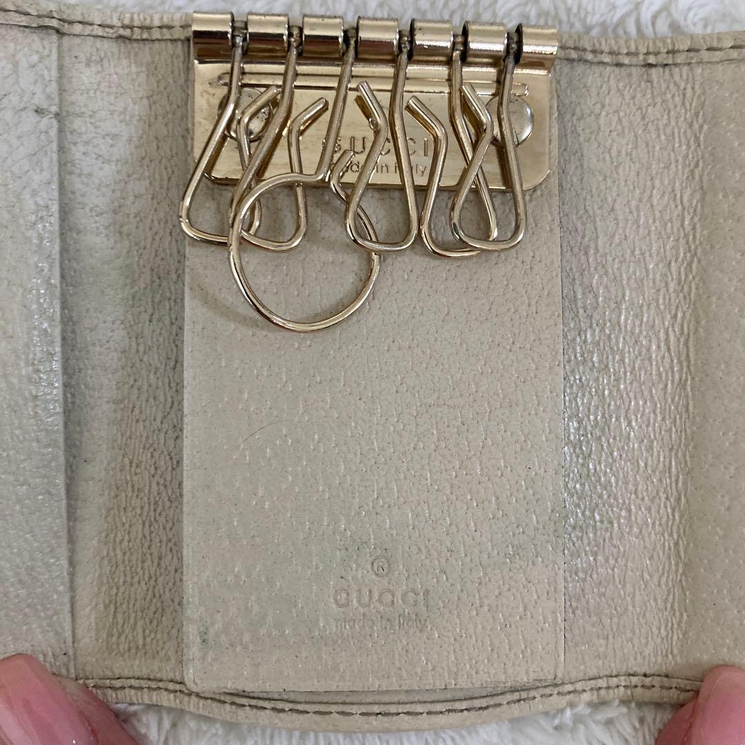 GUCCI 長財布&キーケースセット ベージュブラウン キャンバス グッチ箱付き