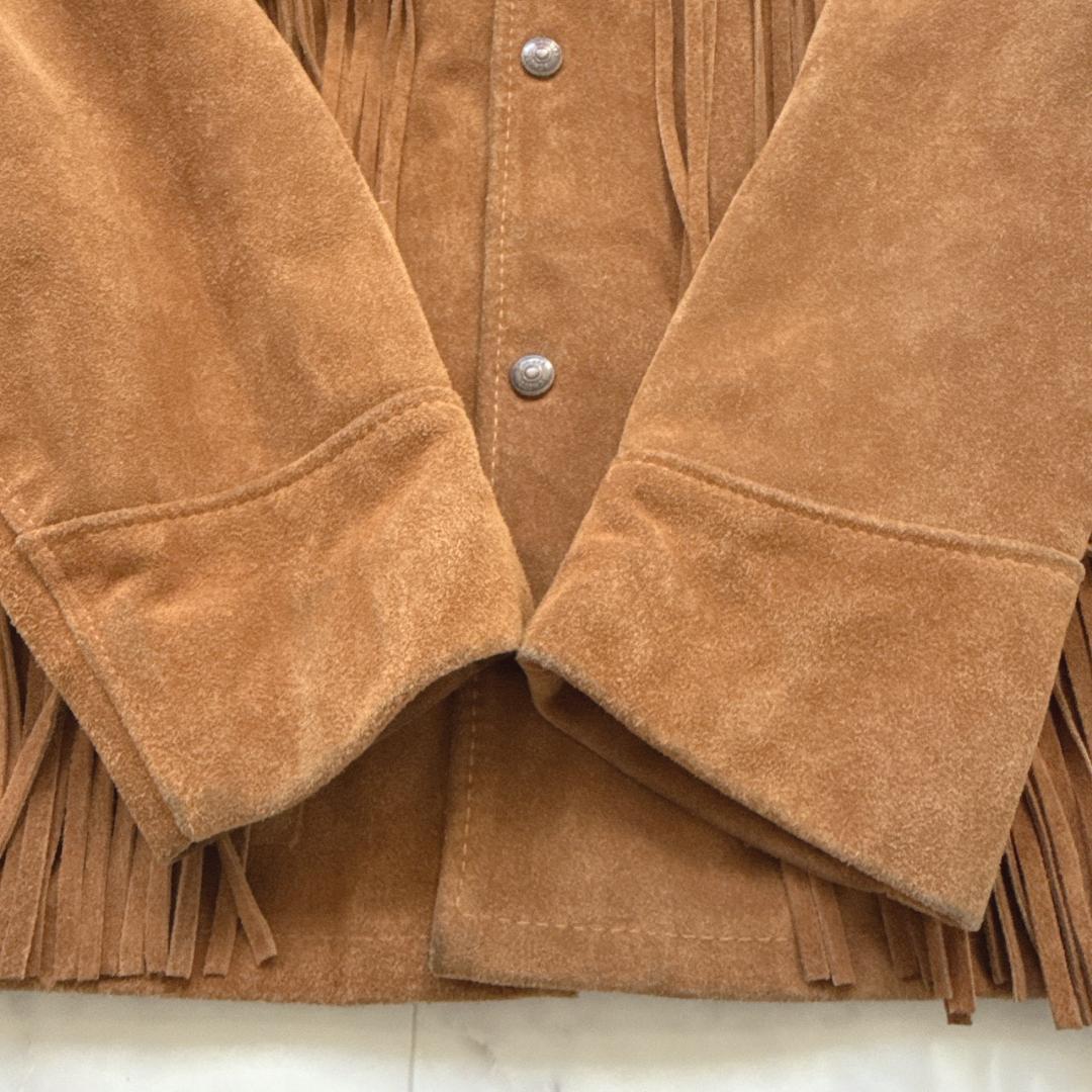 Schottショット395ウエスタンジャケット フリンジ スウェード 38